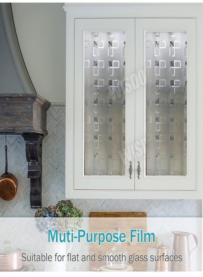 WISDOM Glass Frosted Window Film Self Adhesive Privacy Home/Kitchen/Bathroom Window Film 24x60 in - Image 5